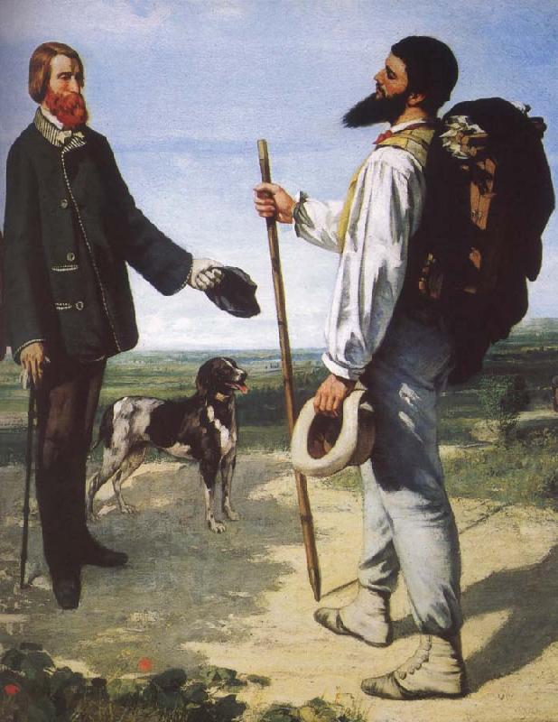 Gustave Courbet Bonjour Monsieur Courbet oil painting picture